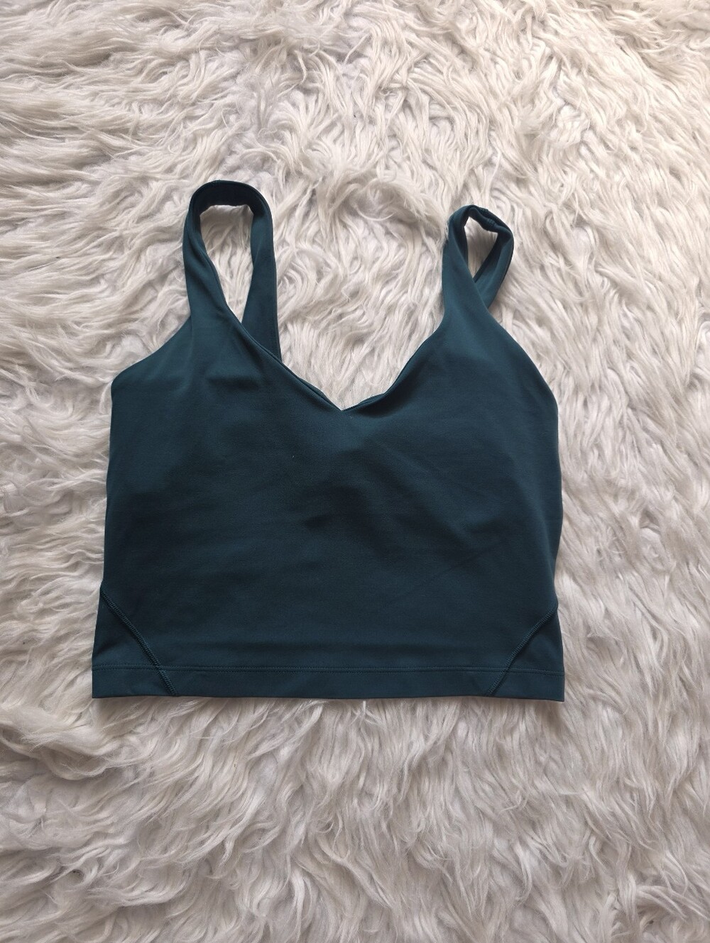 lululemon athletica Deep Teal V-Neck Crop Bralette